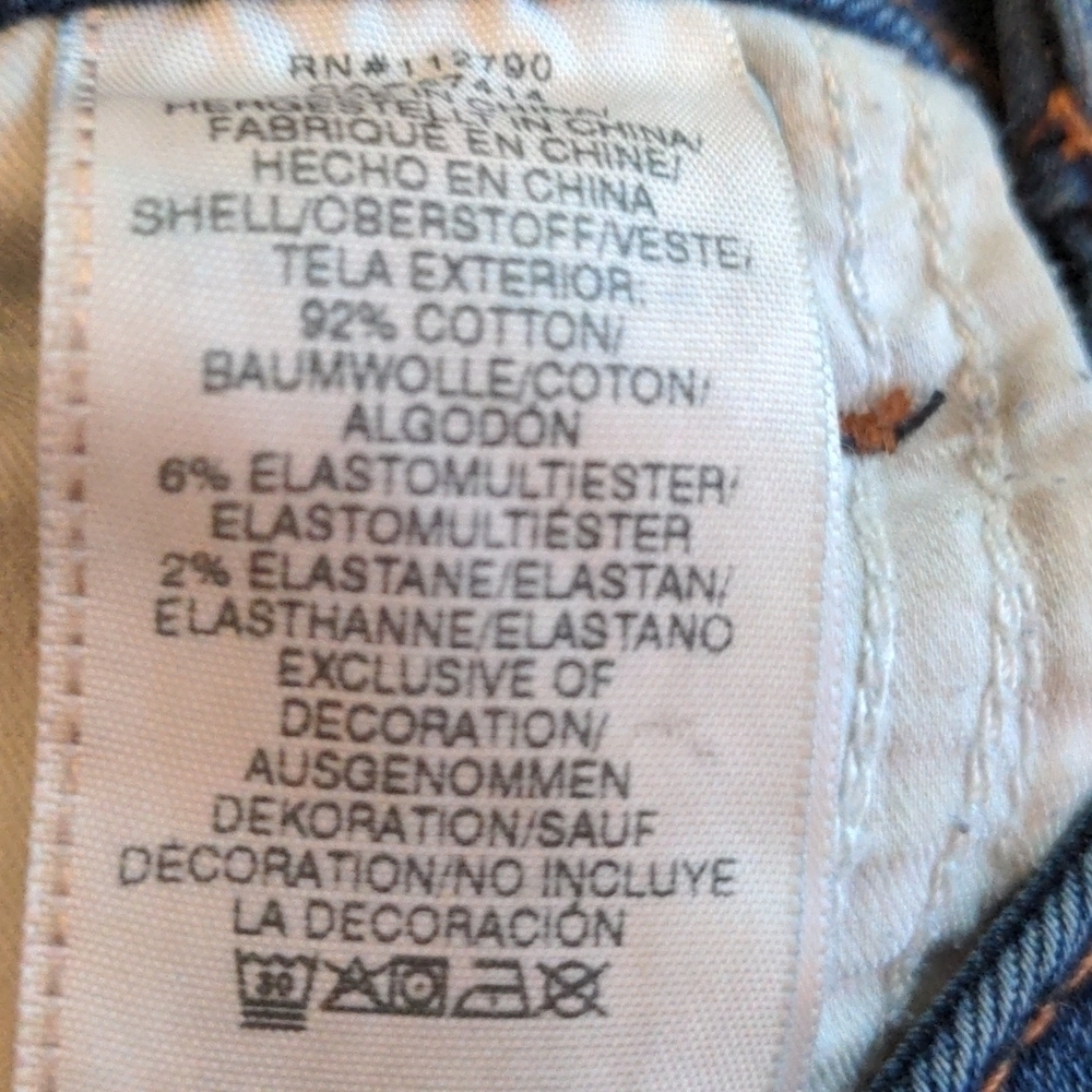 TRUE religion Halle Mid Rise Super Skinny Distressed Jeans 28 - Picture 9 of 9